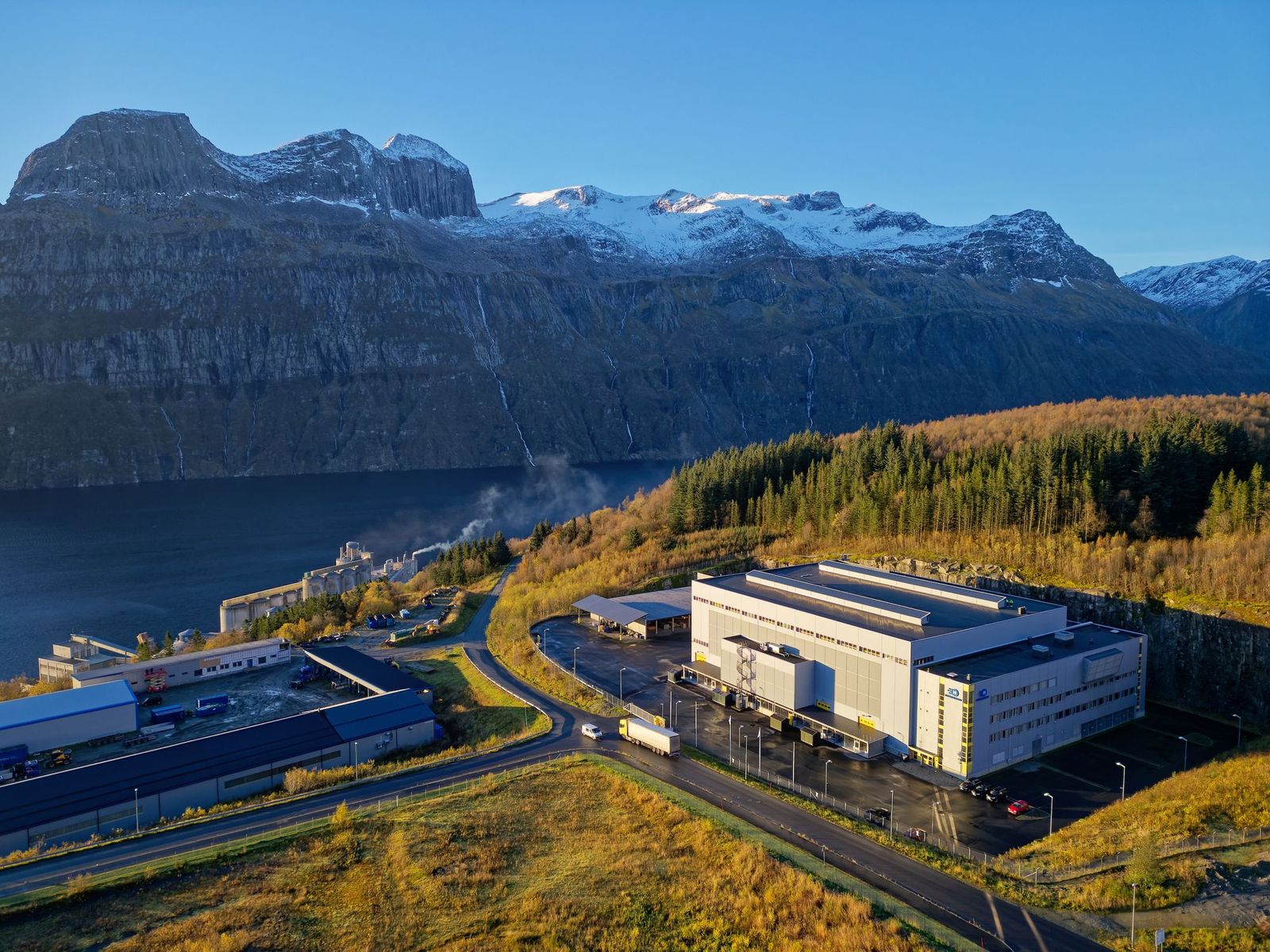 Nscale Glomfjord AI data centre, located in northern Norway, powered by 100_ renewable energy